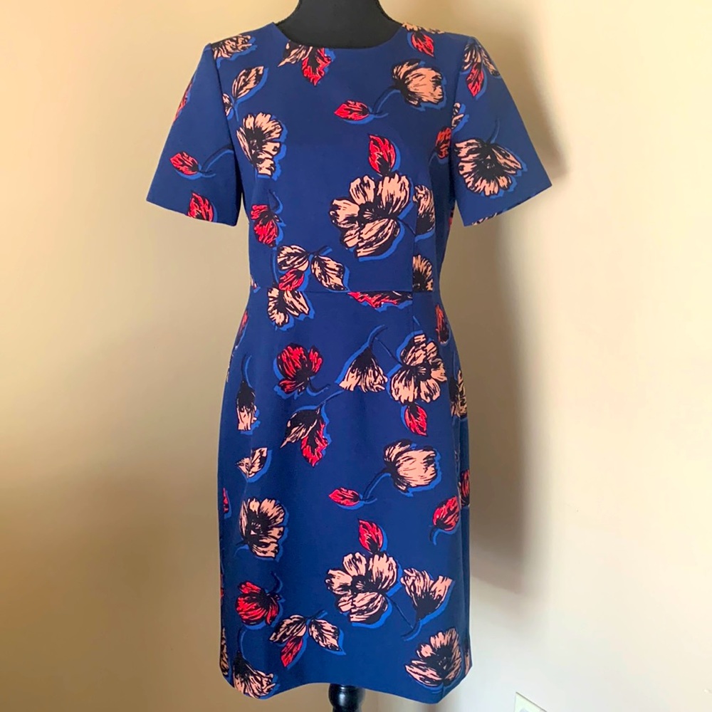 J.Crew Navy Floral Dress